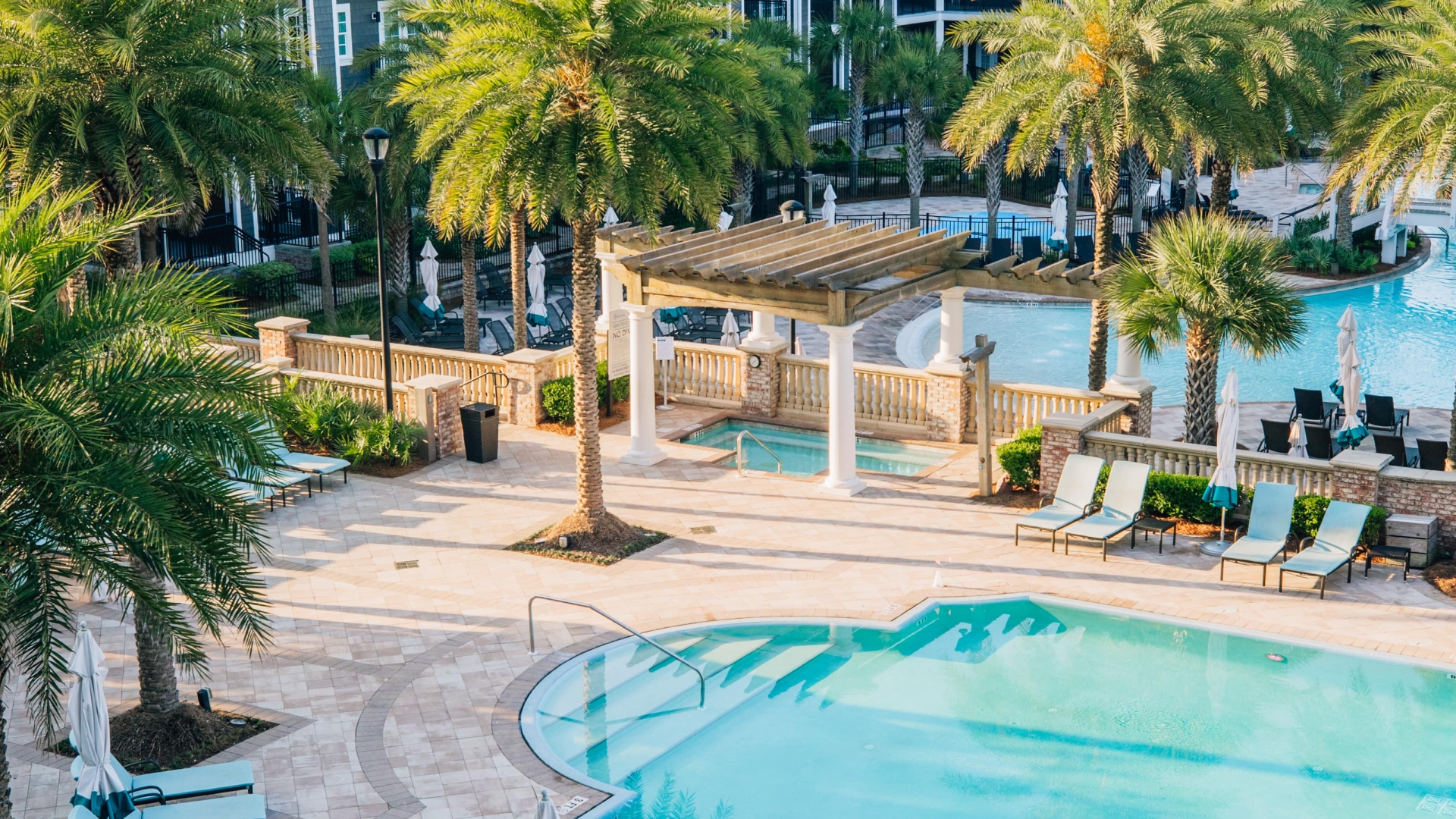 resort grounds with pool