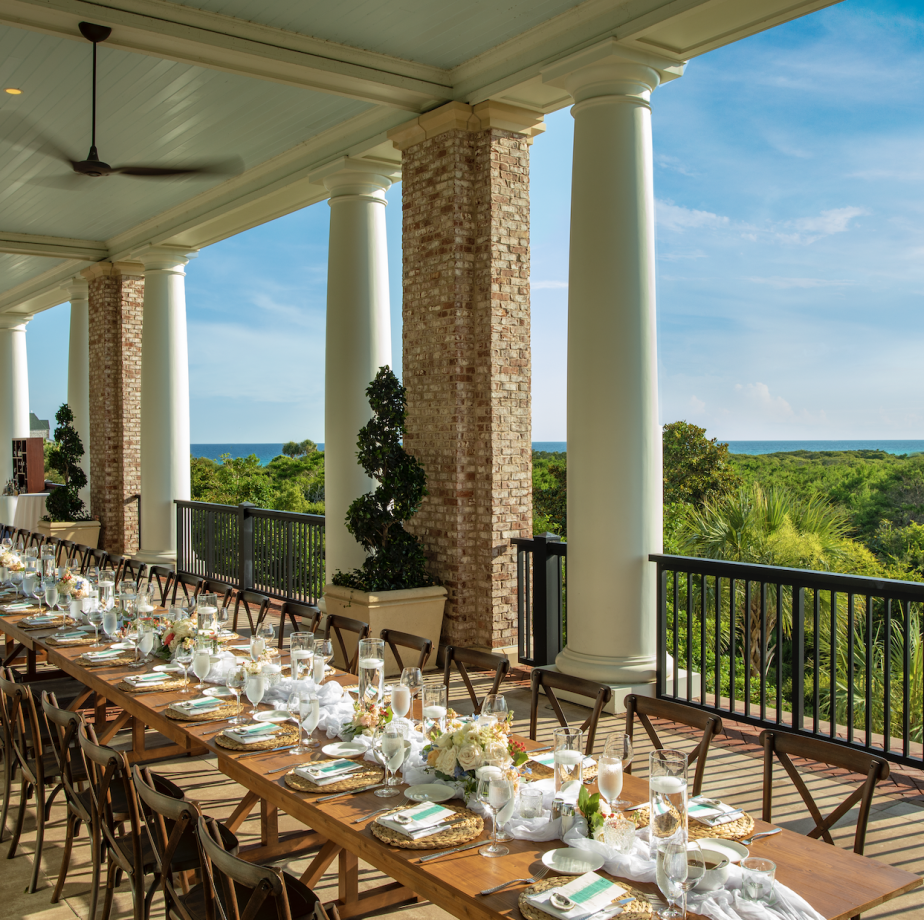 Outdoor dining table
